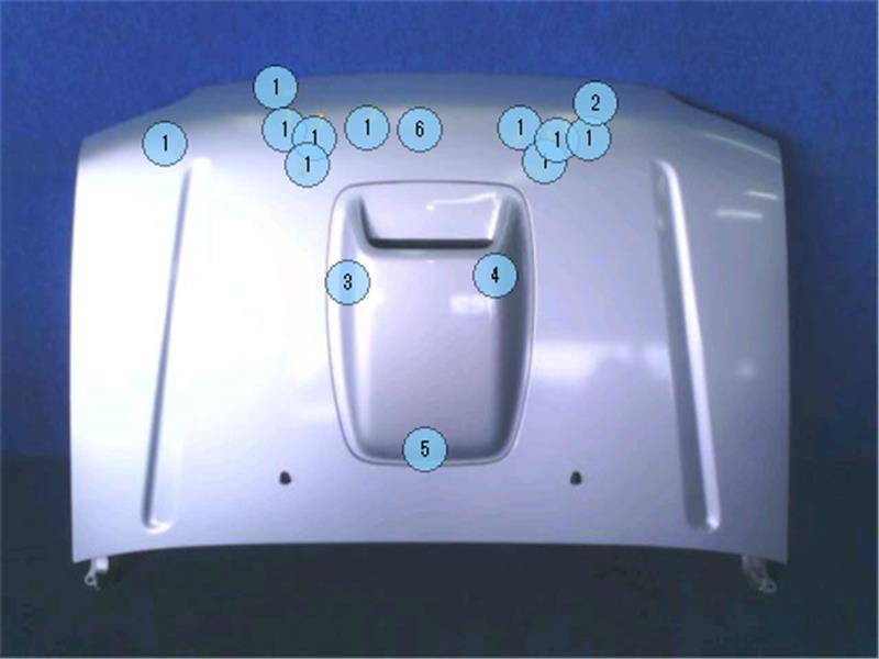 スズキ 純正 ジムニー 《 JB23W 》 ボンネットフード 58300-81AB3 P31100-23001929_画像1