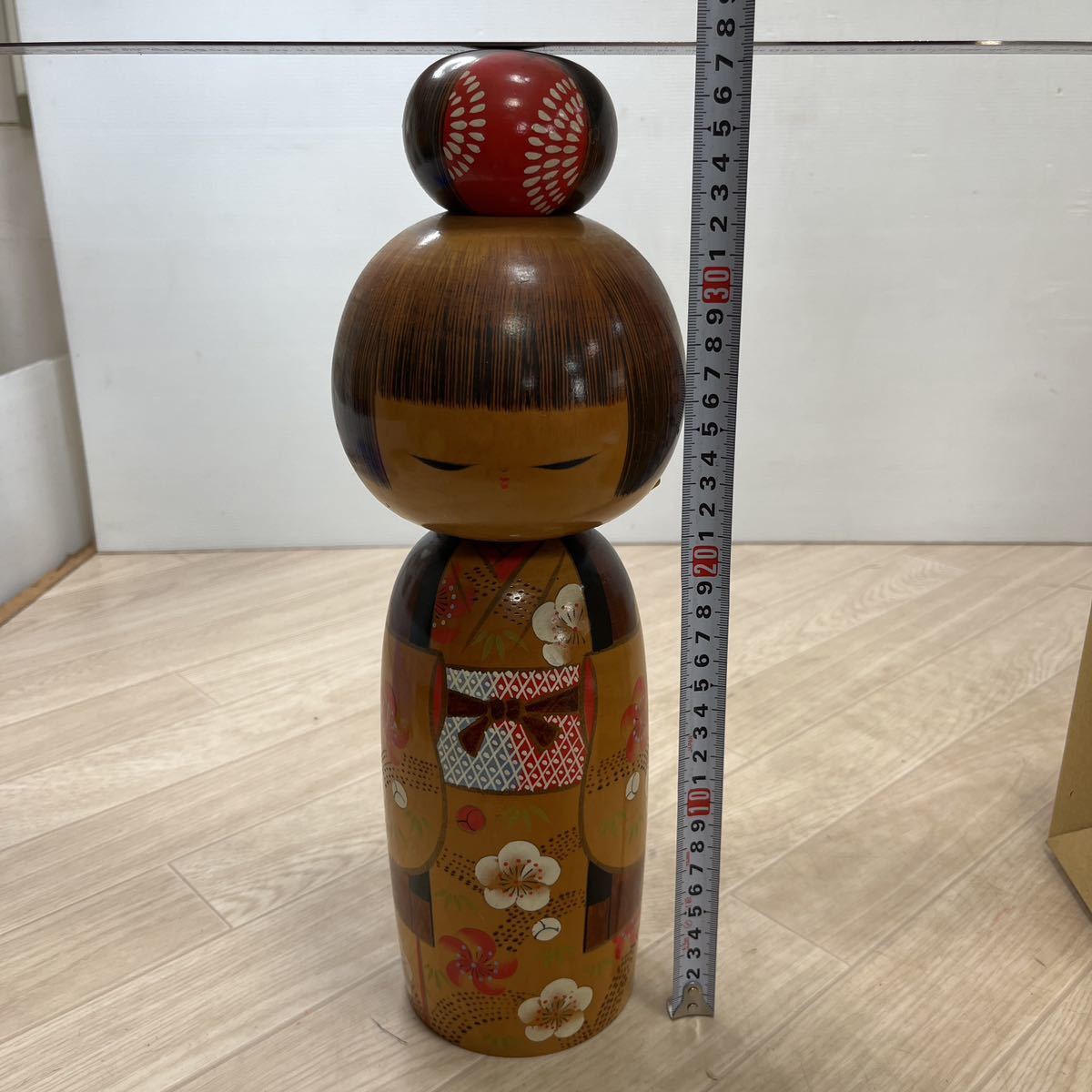 A1835) 晃常 高さ約37.5cm 創作こけし こけし 郷土玩具 置物 日本人形 民芸品 おかっぱ 伝統工芸 伝統こけしの画像8
