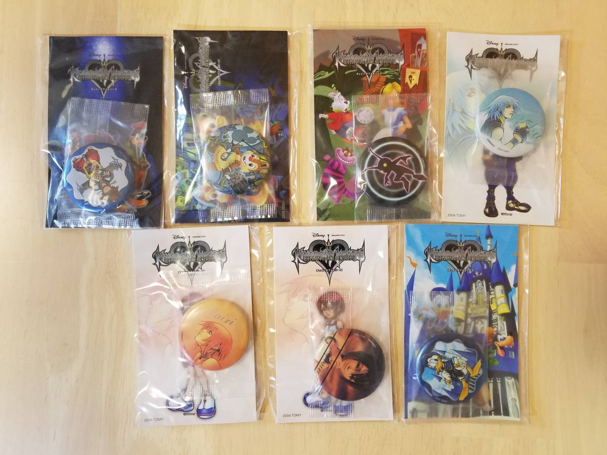  Kingdom Hearts жестяная банка значок * наклейка 7 комплект sola/lik/ kai li/ Дональд / Dale / Tommy /TOMY/ Disney /Disney