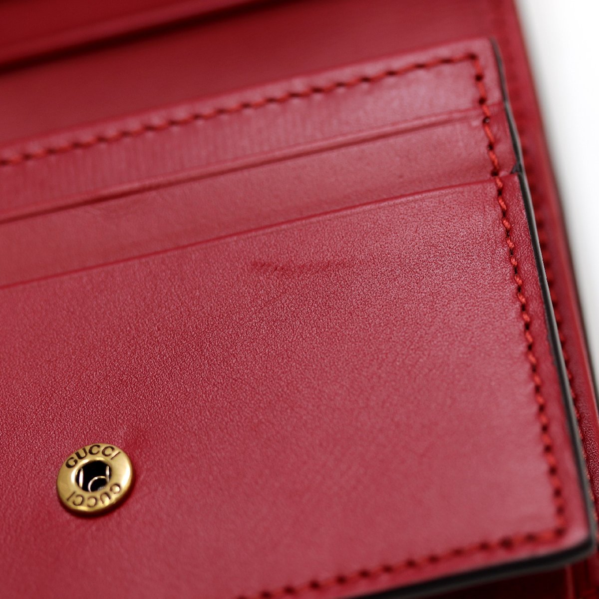 GUCCI グッチ GGスプリーム チェリー 二つ折り財布 476050 小銭入れ