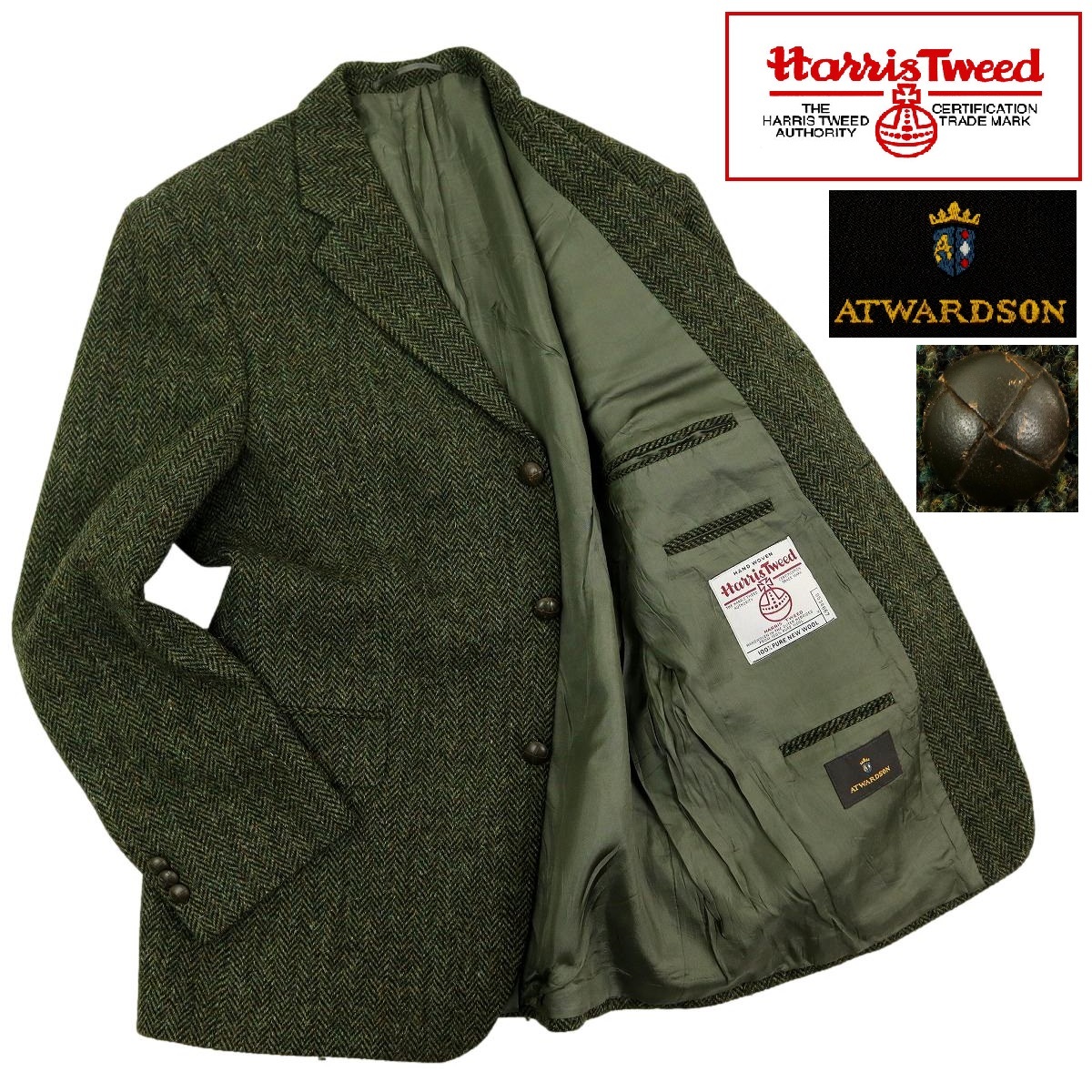 Yahoo!オークション - 【S2642】HARRIS TWEED×ATWARDSON Yahoo!オークション - 【S2642】HARRIS TWEED×ATWARDSON