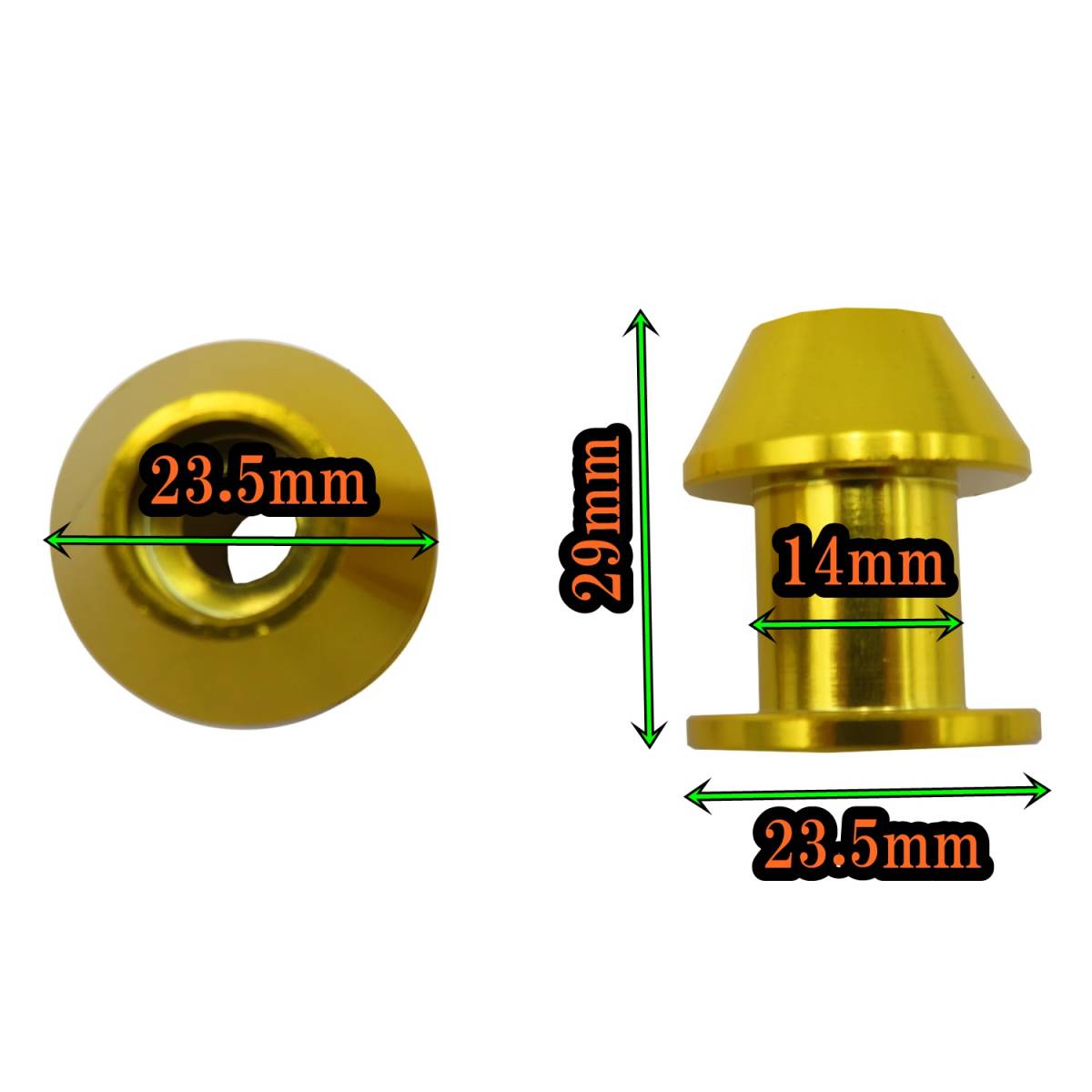 リアスタンドフック フックボルト スイングアームフック M6 6mm ボルト 2個セット 汎用 ゴールド ヤマハ系_画像2