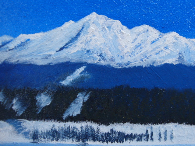 ≪国美協≫多田晴義、『北海道・上ホロ山』、油彩画、F10号：53,0cm×45,5cm、一点物、新品高級油彩額付、直筆サイン・真作保証付_画像2