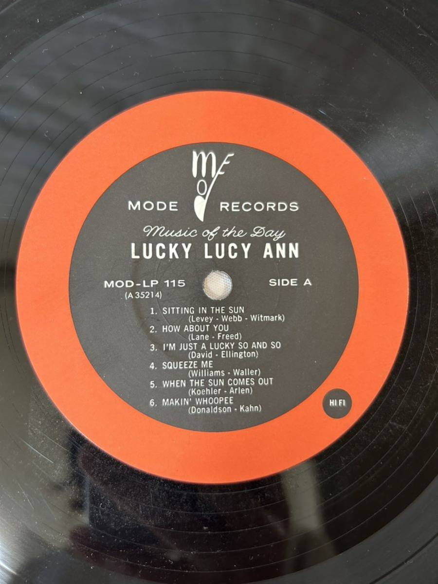 ●E204●LP レコード LUCY ANN POLK LUCKY LUCY ANN MODE RECORDS ルーシーアンポーク オリジナル盤_画像5