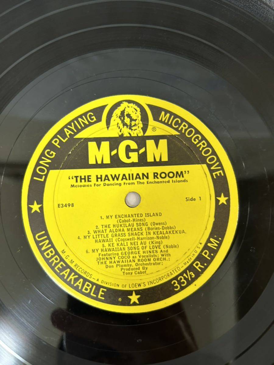 ●E213●LP レコード DG George Hines Johnny Coco Tony Cabot THE HAWAIIAN ROOM/Melodies For Dnacing E3498 US盤_画像5