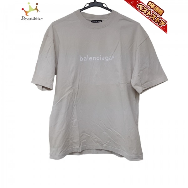 バレンシアガ BALENCIAGA 半袖Tシャツ サイズXS - アイボリー×白 ユニ