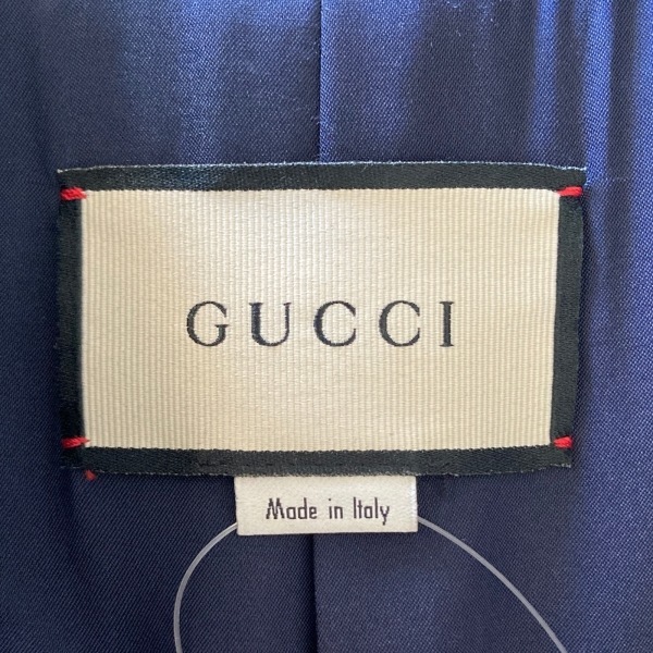 グッチ GUCCI サイズ38 S 冬 ダークネイビー レディース 長袖 コート