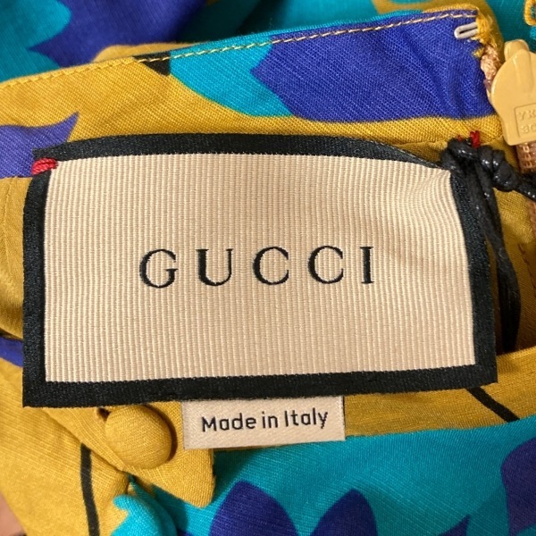 グッチ GUCCI サイズ38 S 652088 ZAGVN イエロー×パープル×マルチ