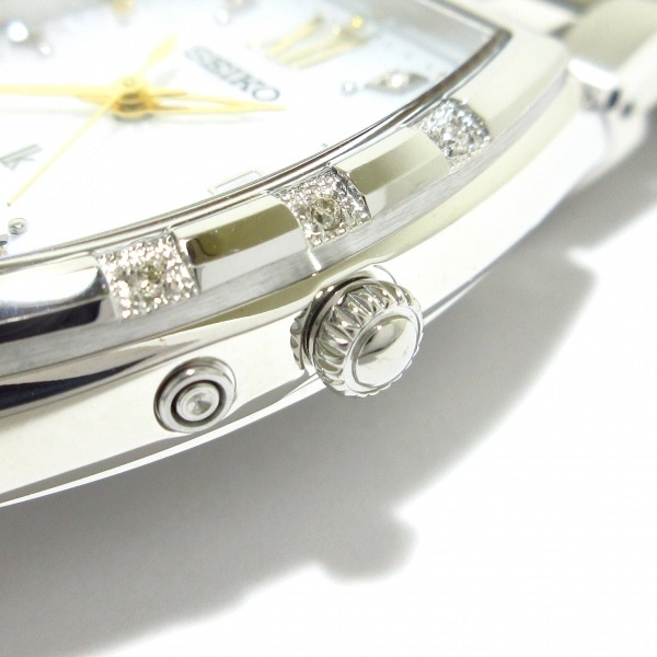 SEIKO(セイコー) 腕時計■美品 LUKIA(ルキア) SSVW163/1B32-0AK0 レディース SS/シェル文字盤/電波/11Pダイヤ/ニコライ バーグマンコラボ - 7
