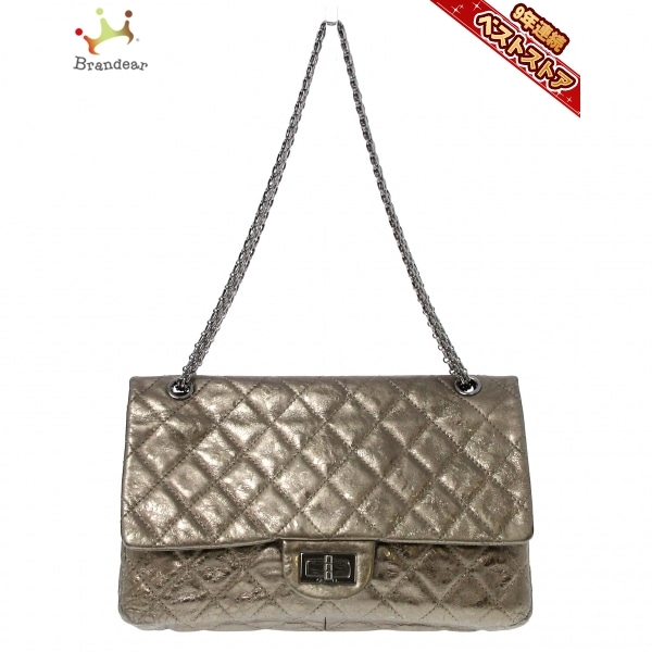 シャネル CHANEL ショルダーバッグ デカマトラッセ,2.55 メタリック