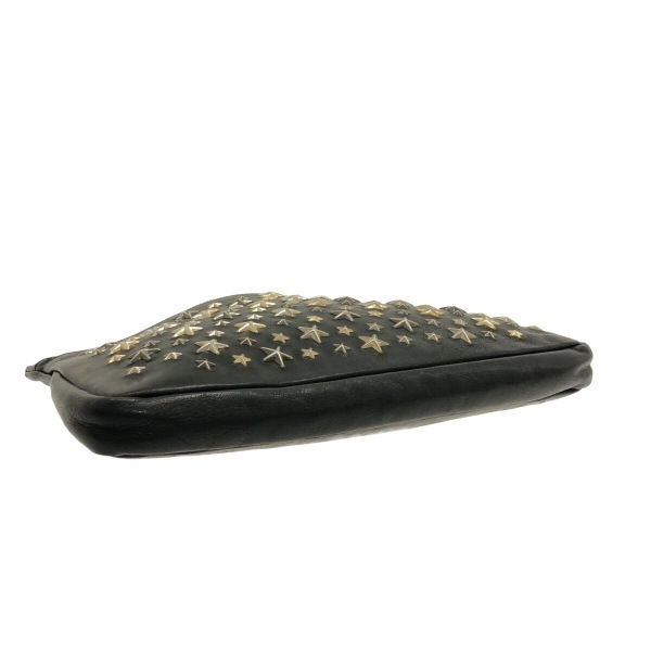 ジミーチュウ JIMMY CHOO クラッチバッグ ゼナ レザー 黒 スター