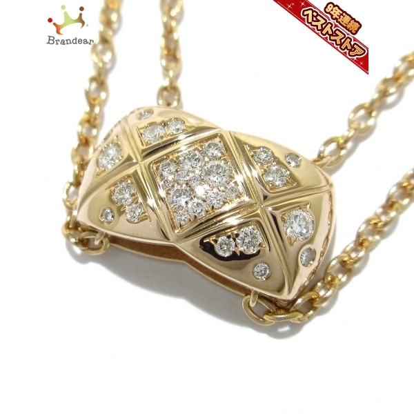 磨き済み□シャネル CHANEL ネックレス J11359 ココクラッシュ K18PG