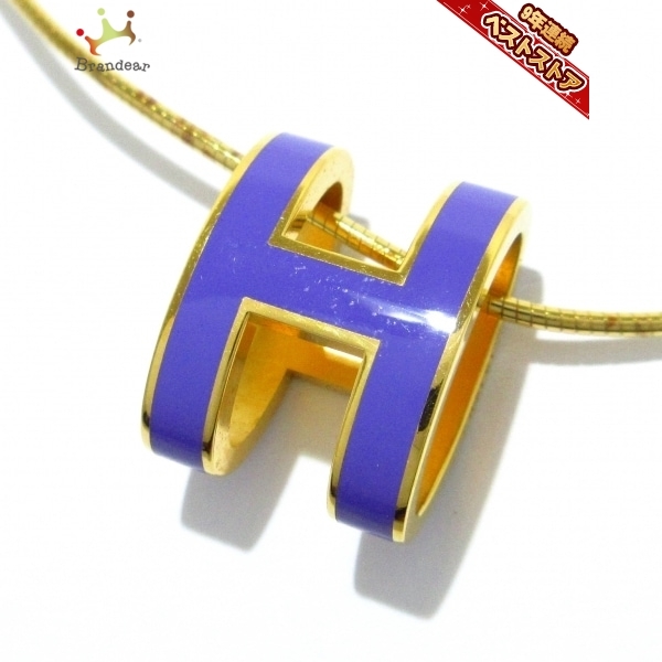 エルメス HERMES ネックレス ポップアッシュ シルバー×金属素材