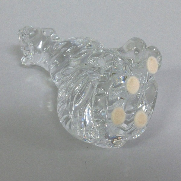 バカラ Baccarat - クリスタルガラス クリア 置物/トラ/干支 美品 小物の画像4