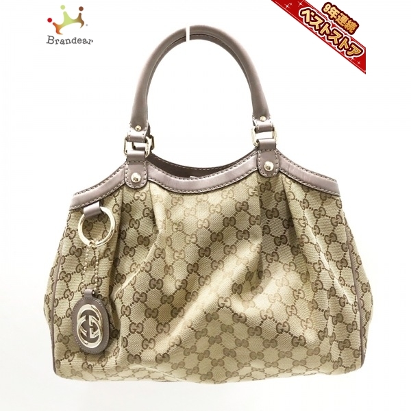 グッチ GUCCI トートバッグ 211944 GG柄/スーキー ジャガード×レザー