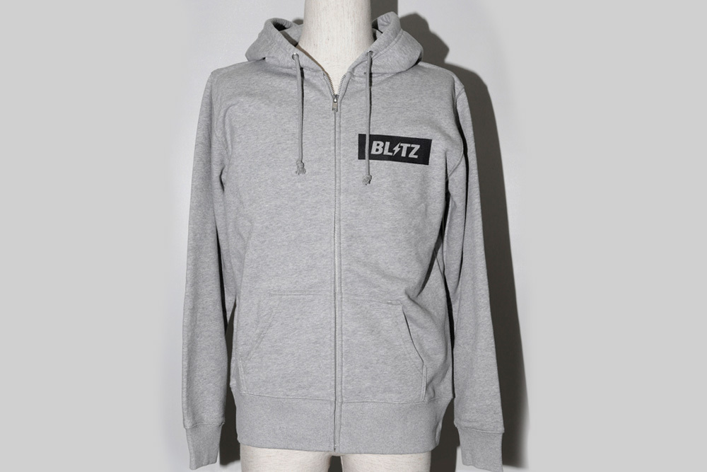 【BLITZ/ブリッツ】 BLITZ WEAR BLITZ ZIP PARKA GRAY ジップアップパーカー サイズS [13785]_画像1