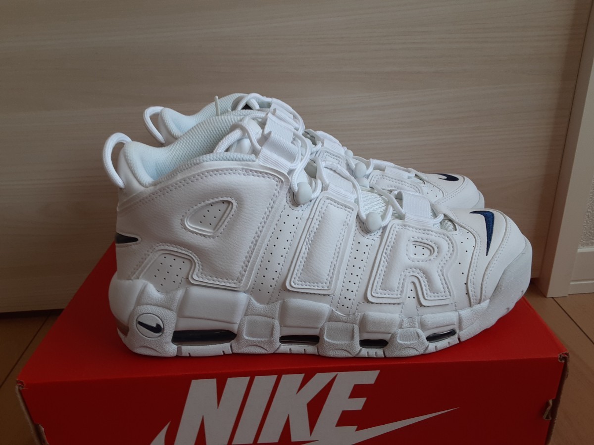 ナイキ モアアップテンポ NIKE MORE UPTEMPO サイズ28cm 新品未使用　 white/midnight navy-white 　①_画像2