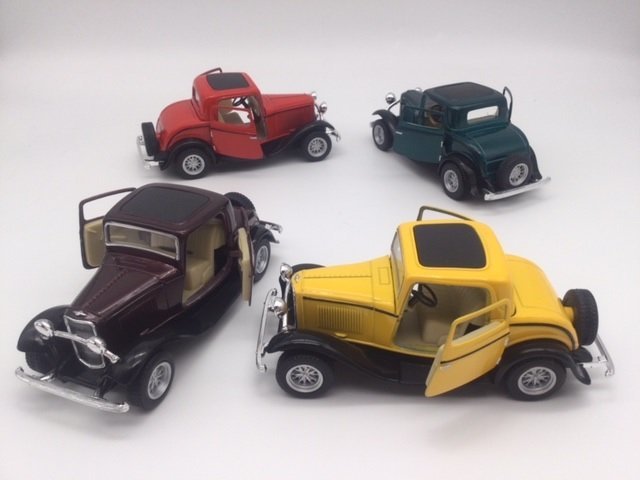 1台売り モスグリーン 1/34 1932 フォード スリーウィンドウ・クーペ ミニカー FORD 3-Window coupe クラシックカー_画像4