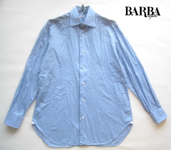 美品イタリア製!!バルバ BARBA*バーニーズニューヨーク別注 美シルエット ドレスシャツ 43 XXL 大きいサイズ BARNEYS NEW YORK_画像1