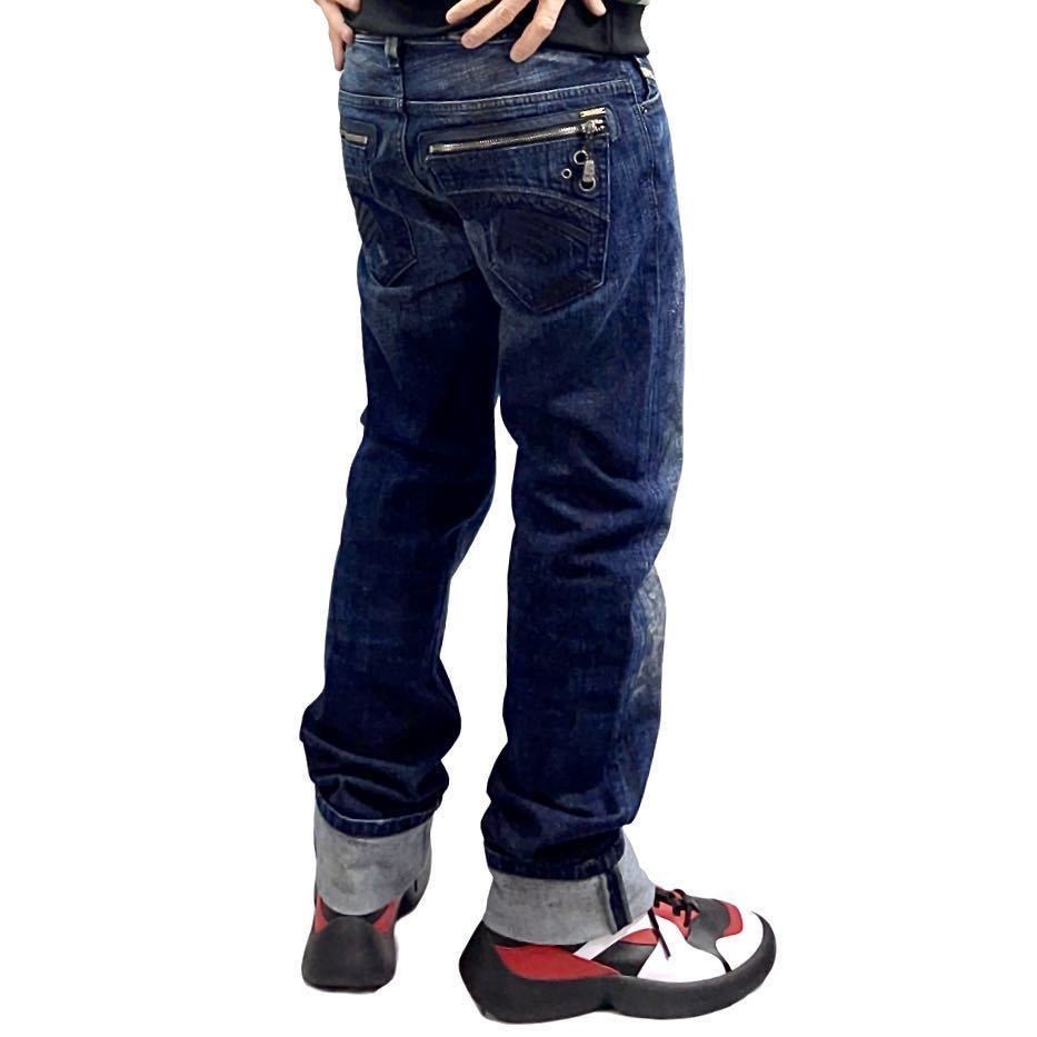 新品 DIESEL ディーゼル デニム バックポケット ジップ 新品 DIESEL ディーゼル デニム バックポケット ジップ
