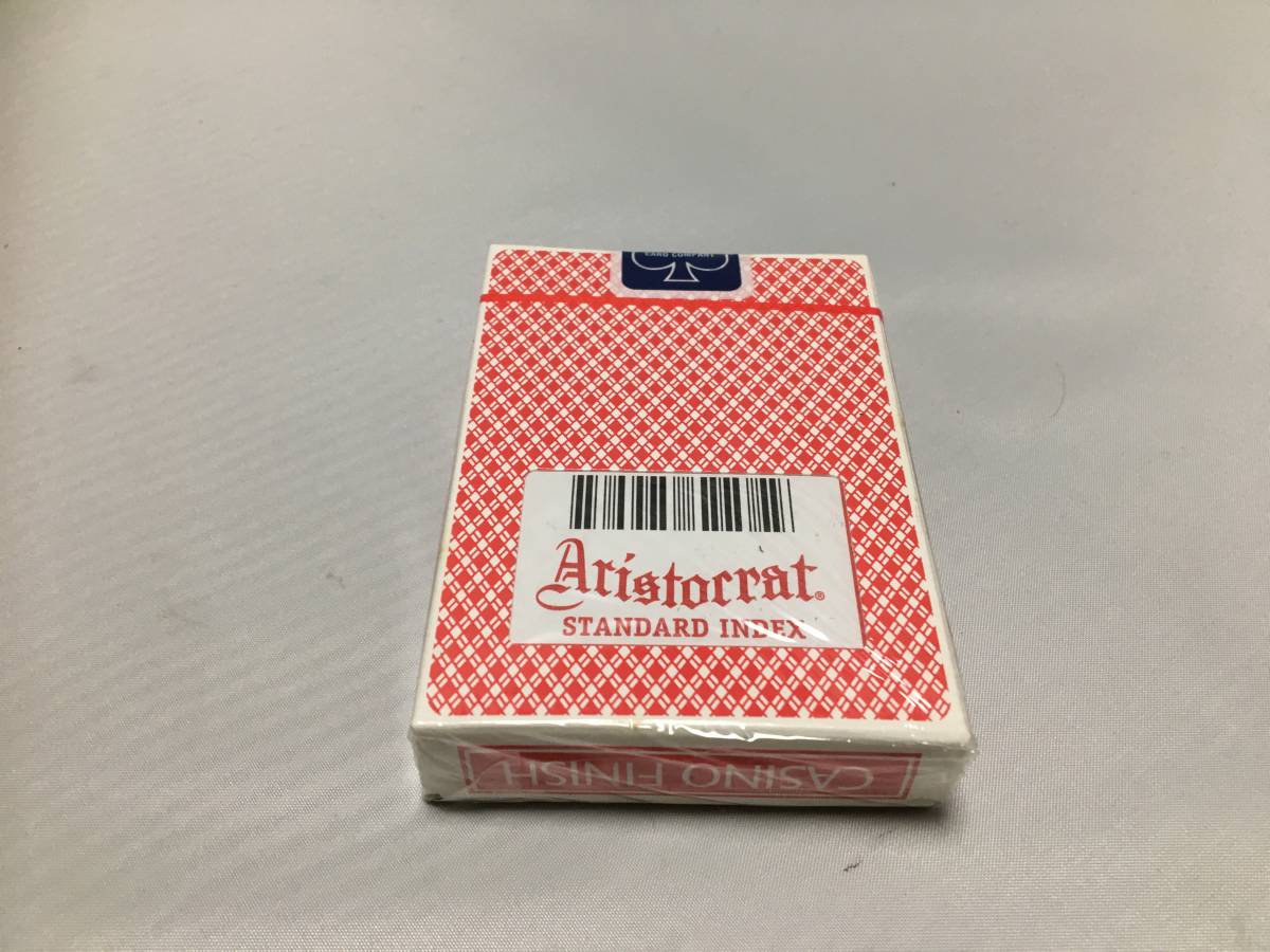 カジノ用品 2★プレイングカード ARISTOCRAT CARD アリストクラット RED 12個 未開封 トランプ バカラ ポーカー ブラックジャック の画像3