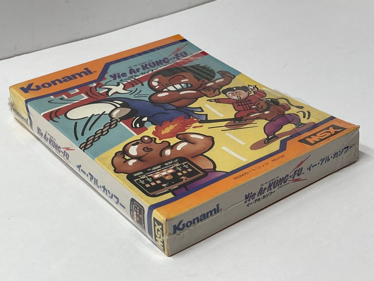 希少品 msx イーアルカンフー 初期版 ROMカートリッジ ゲーム KONAMI 1985 パソコン 当時シュリンク 開封現状品 yie ar kung-fu 功夫の画像3
