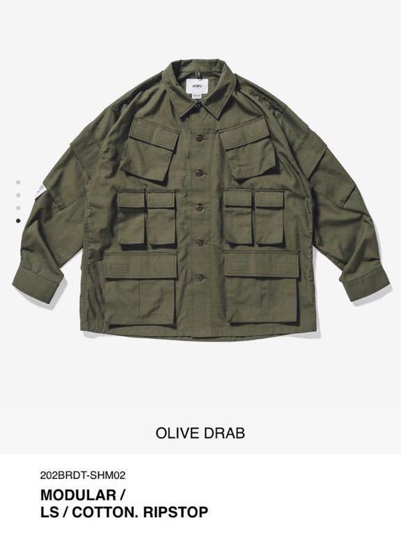 新品 未開封 正規品 20AW MODULAR LS COTTON. RIPSTOP 202BRDT-SHM02