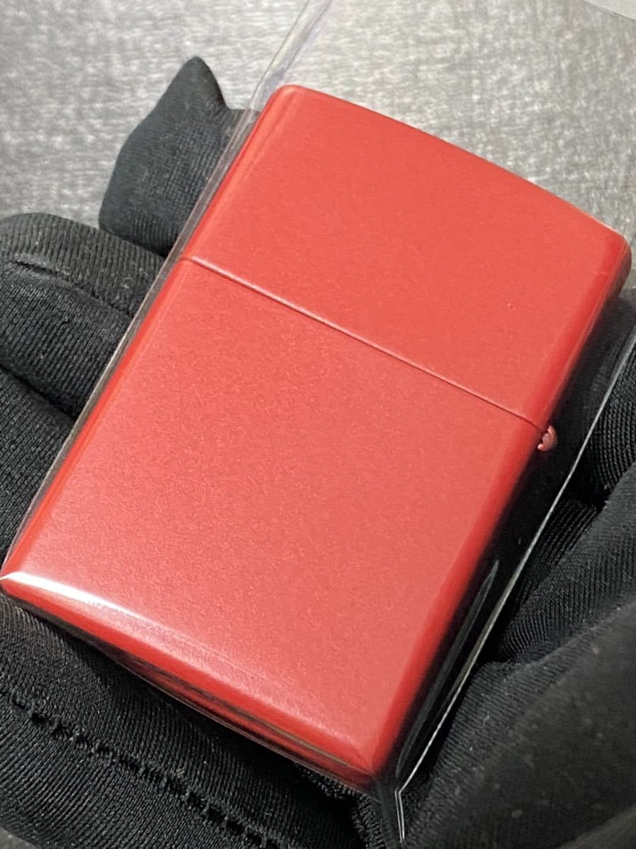 zippo ドクロ スカル レッド 前面加工 希少モデル 2015年製 シルバーインナー 2015年製 ケース 保証書付き_画像4