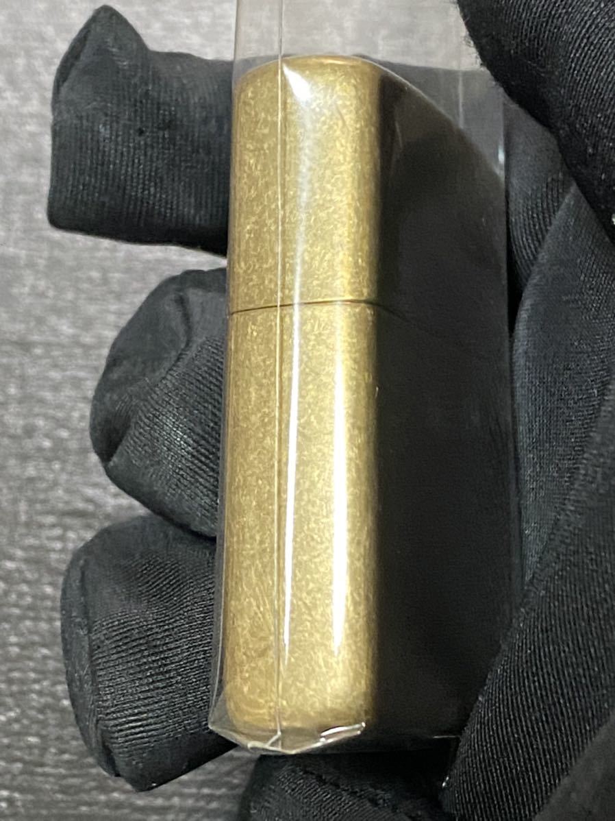 zippo ゴールド アーマー 前面刻印 特殊加工 希少モデル センターロゴ 2014年製 GOLD Armor Case ゴールドインナー 2014年製_画像6