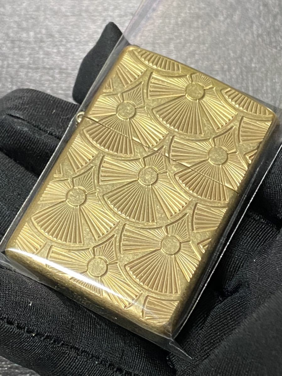 zippo ゴールド アーマー 前面刻印 特殊加工 希少モデル センターロゴ 2014年製 GOLD Armor Case ゴールドインナー 2014年製_画像2