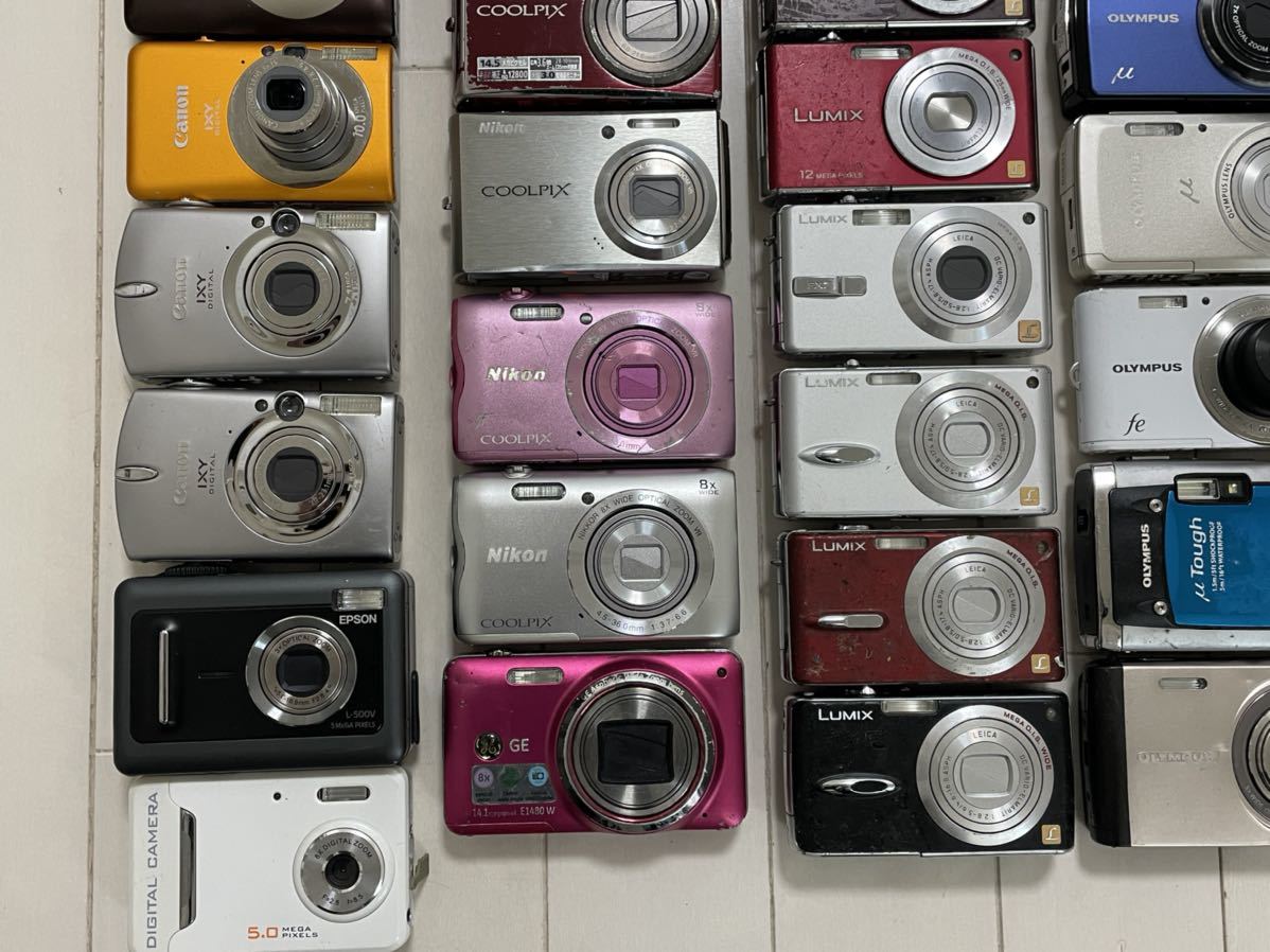 ジャンク扱い　デジタルカメラ　デジカメ　まとめ　大量　CASIO　Canon　RICOH　SONY　Nikon　OLYMPUS　Panasonic等　100台　同梱不可