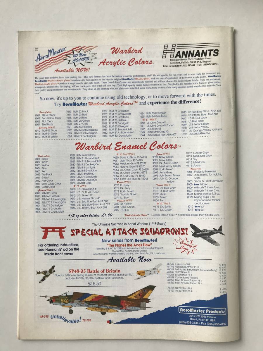 洋書　SCALE Aircraft Modelling　1996年7月　USAF HEAVY LIFTERS C-5,C-17 and C-141　　TM5373_画像2