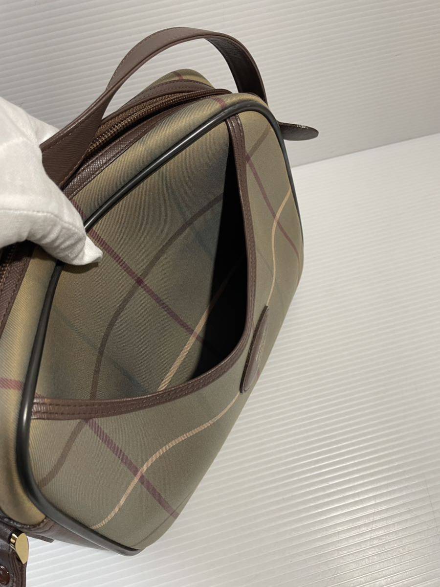 A034□ 未使用バーバリー バッグチェック柄 BURBERRY ヴィンテージ-