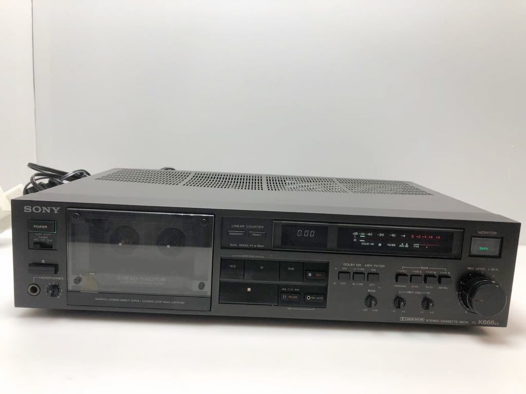 C3H1-2TP 通電、テープ動作確認 80年代高級機 SONY TC-K666ES テープ