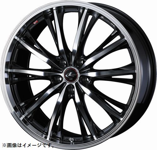 個人宅発送可能 ウエッズ Weds 19X8.0J +43 5穴 PCD114.3 PBMC ホイール 1本 LEONIS RT レオニス・アールティー (41200)_画像1