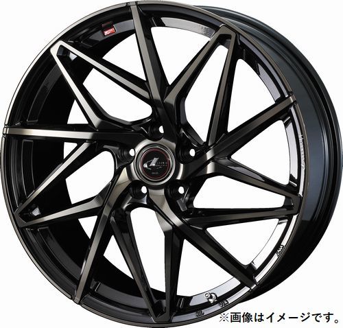 個人宅発送可能 ウエッズ Weds 17X6.5J +52 5穴 PCD114.3 PBMC/TI ホイール 1本 LEONIS IT レオニス・アイティー (40590)_画像1