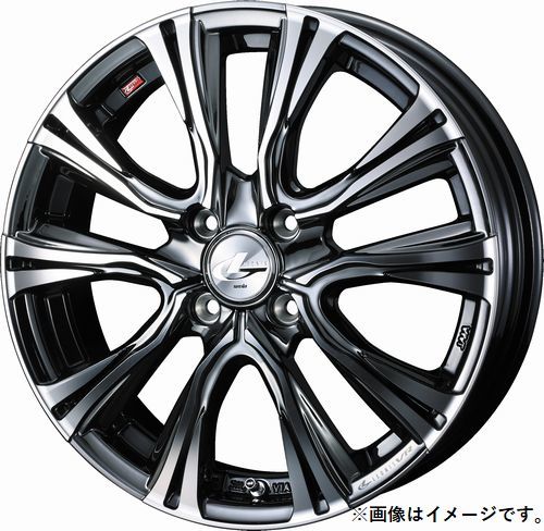 個人宅発送可能 ウエッズ Weds 15X4.5J +45 4穴 PCD100 BMCMC ホイール 1本 LEONIS VR レオニス・ブイアール (41208)_画像1