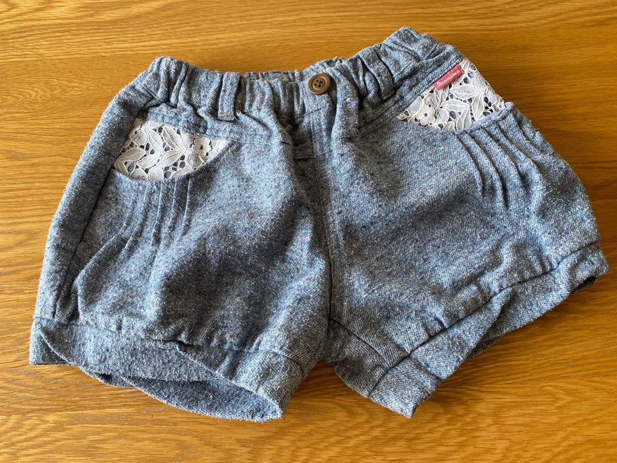 女の子短パン2枚セット! パンツ ショートパンツ2枚セット