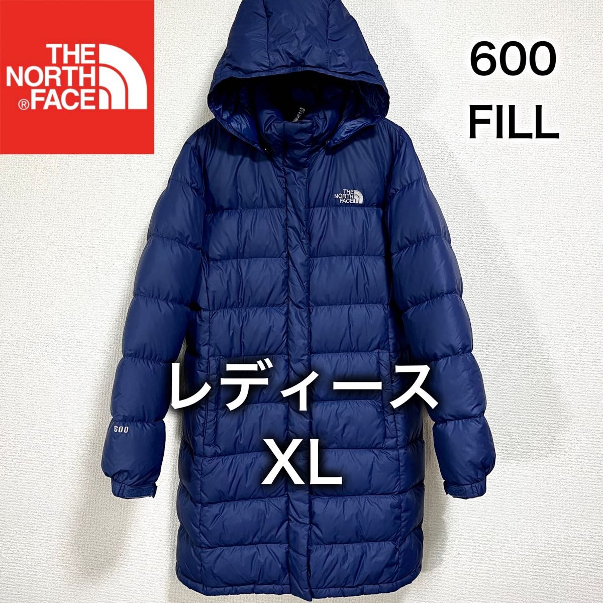 美品セール特価 ノースフェイス ダウンコート 600フィル レディースXL THE NORTH FACE フード着脱可