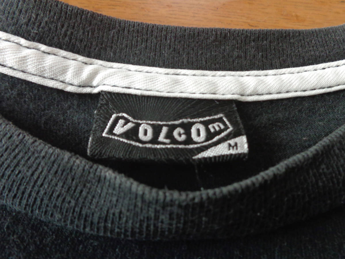 VOLCOM★ボルコム 半袖Tシャツ 胸ポケット付☆黒 ブラック Ｍサイズ 送料￥370_画像8