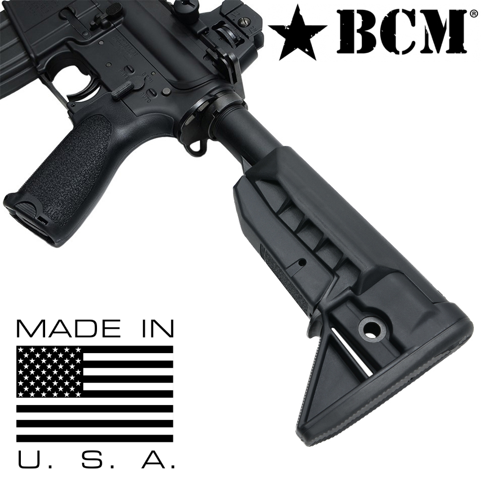 BCM ガンファイターストック GUNFIGHTER Mod.0 SOPMOD M4/AR15用 [ ブラック ] 米国製