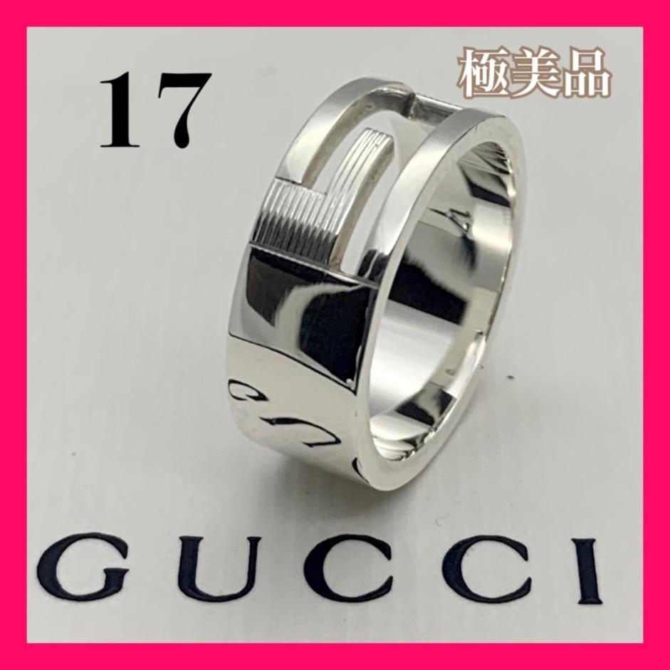 25 極美品 グッチ G リング ロゴ 指輪 刻印 17 日本サイズ 16 4