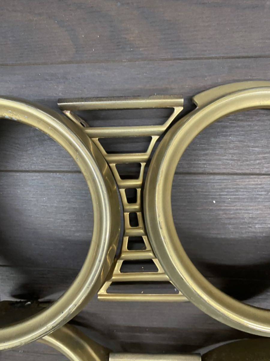 **1961 Impala head light bezel Gold left right set Gold bezel Lowrider **