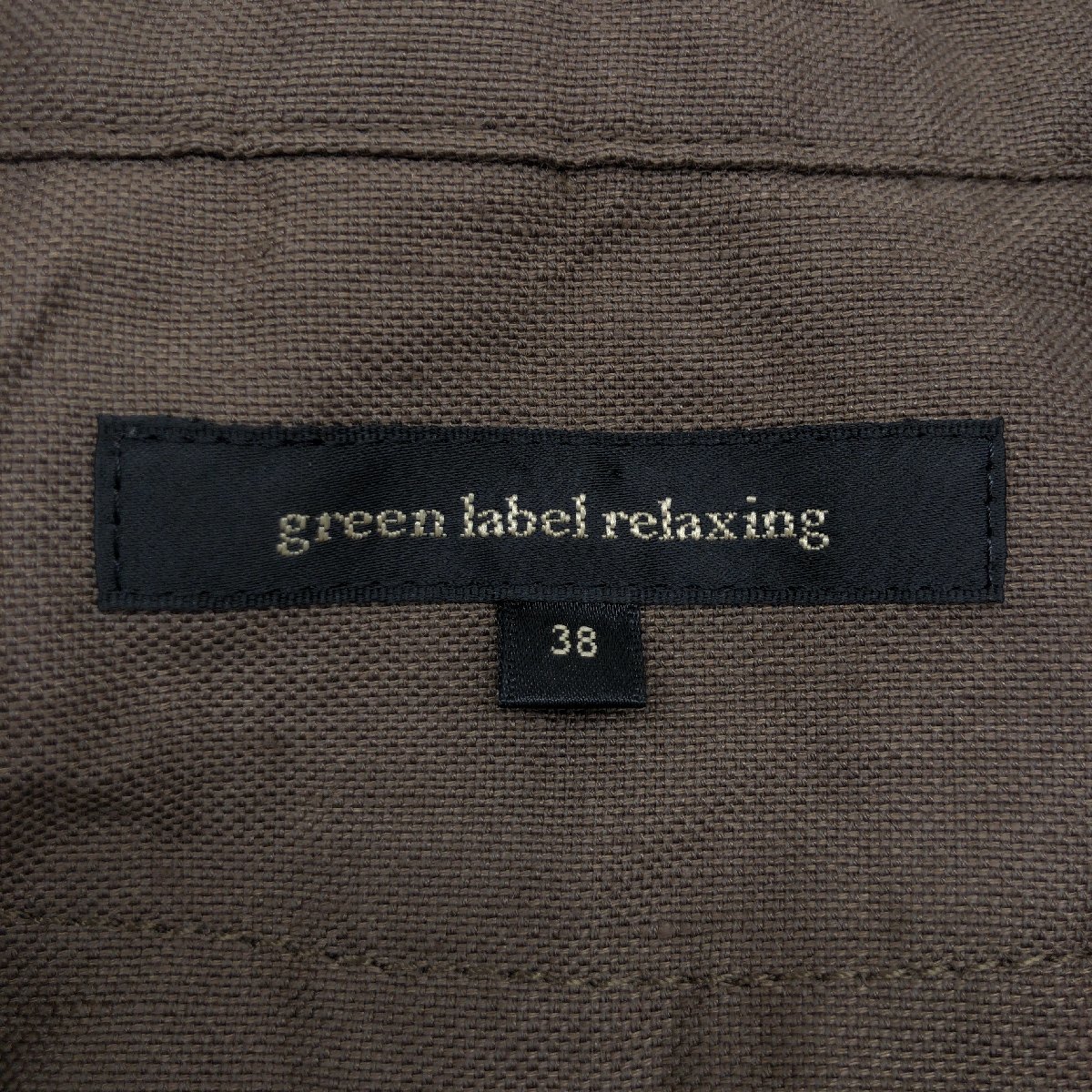 * прекрасный товар UNITED ARROWS GLR United Arrows лен linen Blend весеннее пальто 38(M) Brown сделано в Японии женский женский женщина 