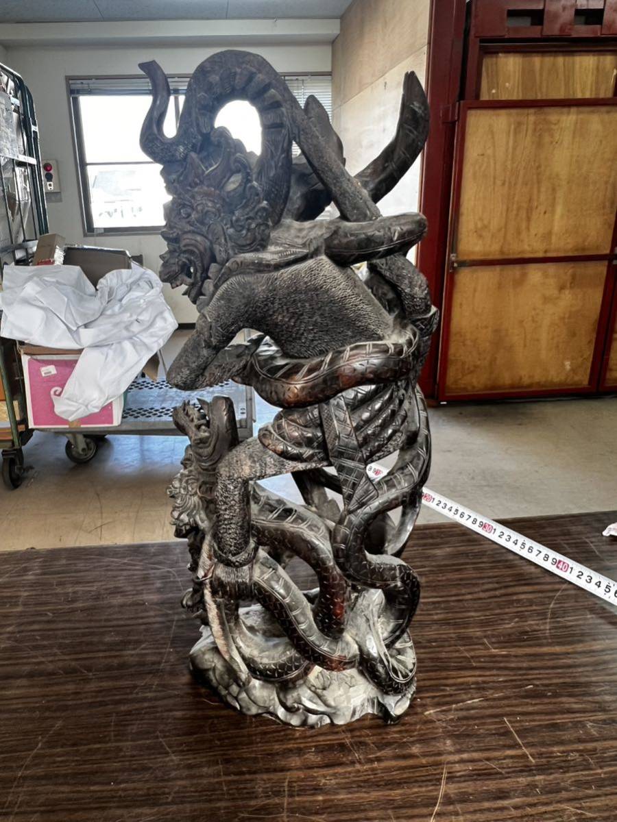 芸能人愛用 オブジェ 木彫 彫刻 インド / 置物 木彫り バリ島