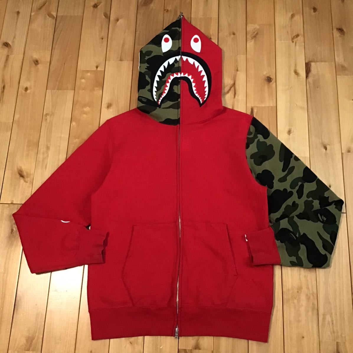 総合1位】 A BATHING APE - BAPE シャークパーカー Lサイズの通販 by