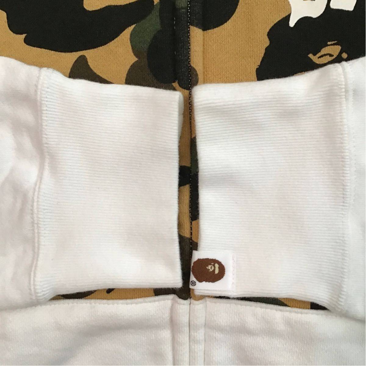 BAPE crazy 1st camo フルジップ パーカー Mサイズ a bathing ape full zip hoodie エイプ ベイプ アベイシングエイプ 迷彩 w8_画像6