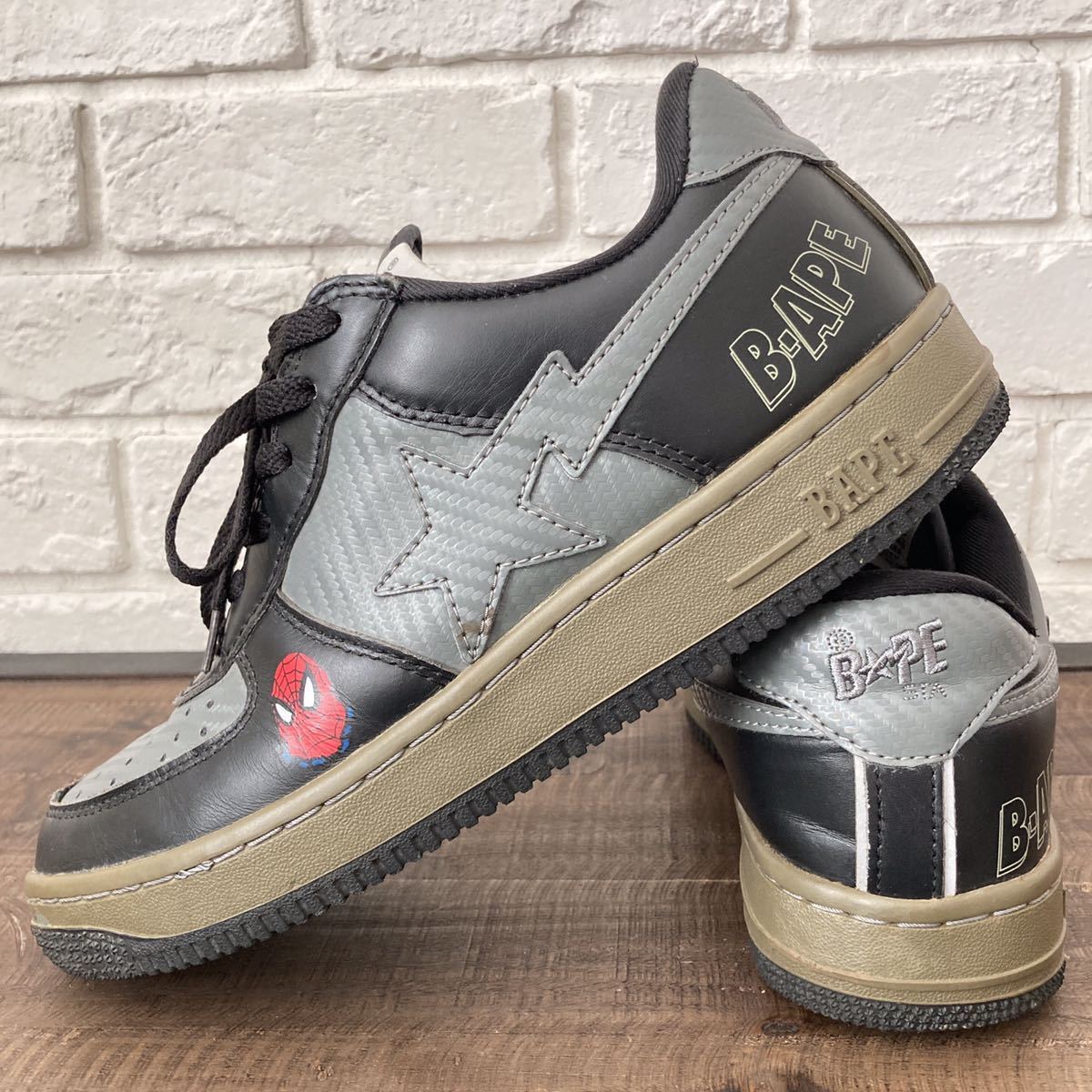 最旬トレンドパンツ Marvel スパイダーマン BAPESTA スニーカー 27cm