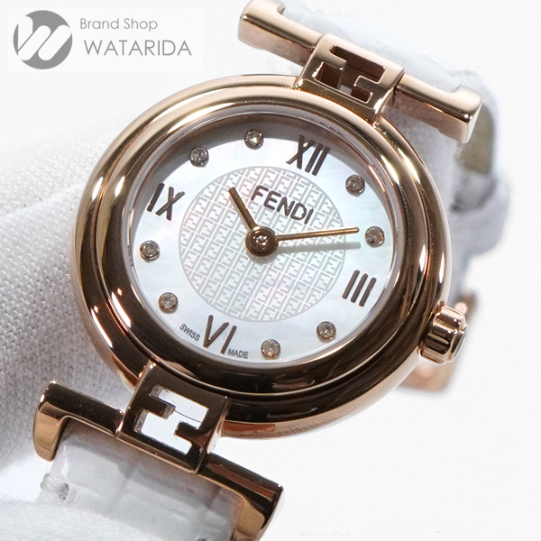  Fendi FENDI наручные часы mo-da006-2700L Qz ракушка циферблат 8P diamond коробка * с биркой бесплатная доставка 