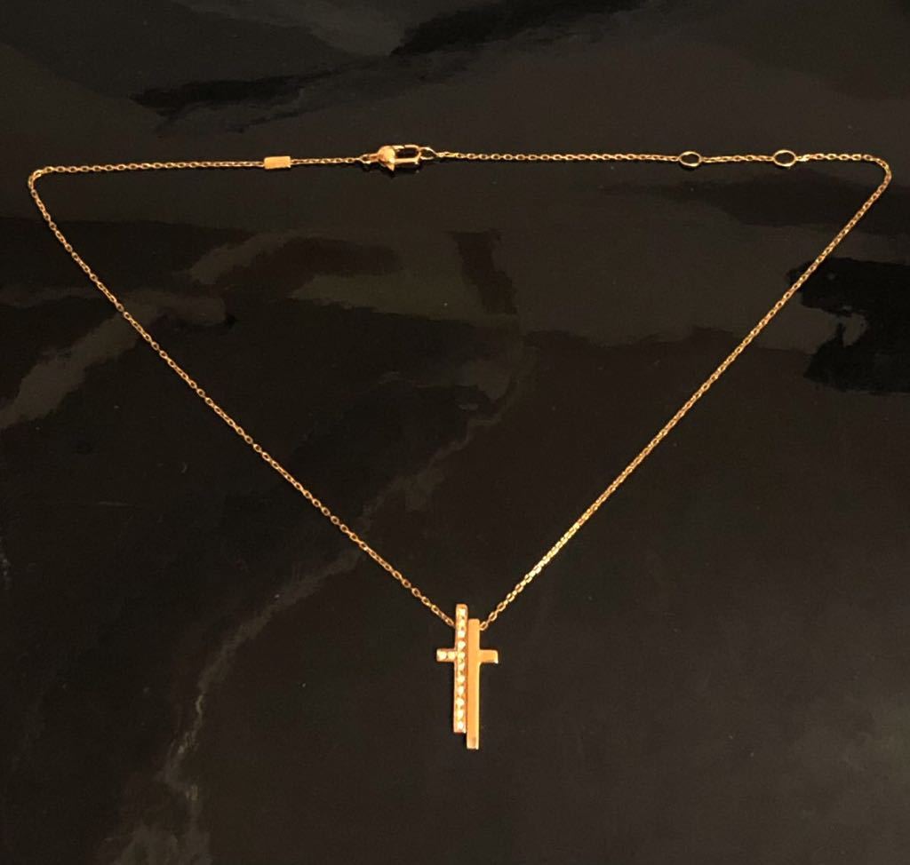 GUCCI セパレートクロス ネックレス 750PG ダイヤモンド traversebayim.com